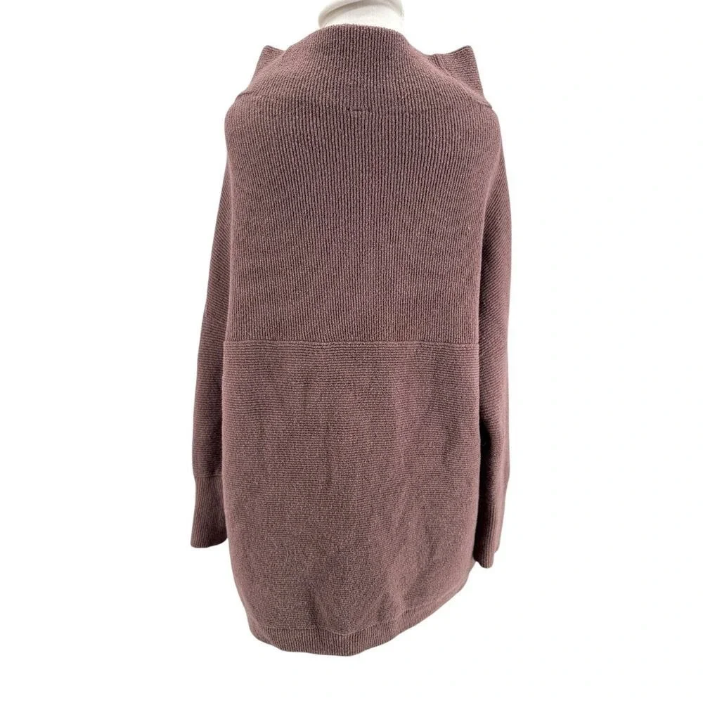 Free People Women's Taupe Brown Ottoman Slouchy Tunic Sweatwer Size XS